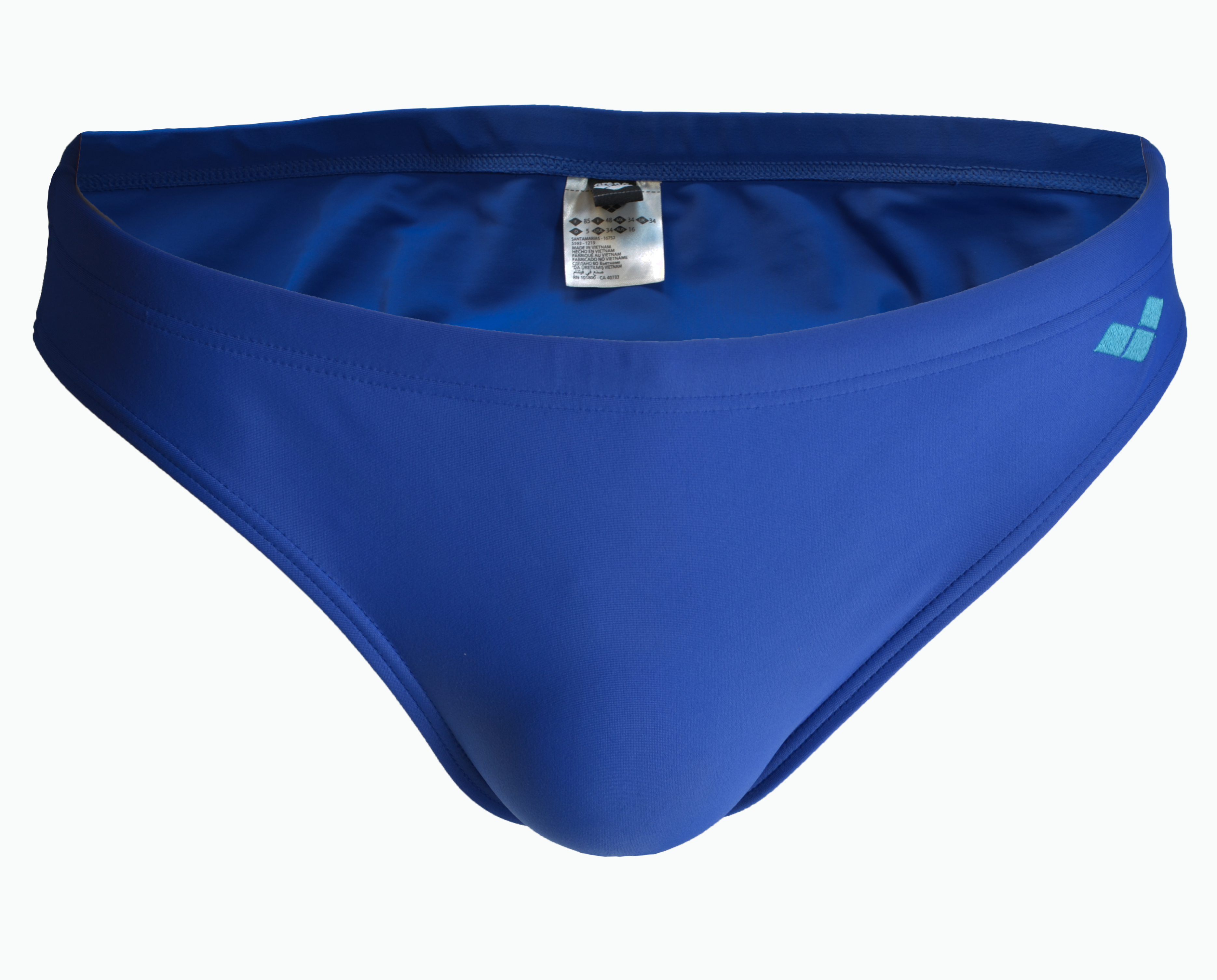 Плавки для басейну Arena Santamarias сині з вишитим логотипом